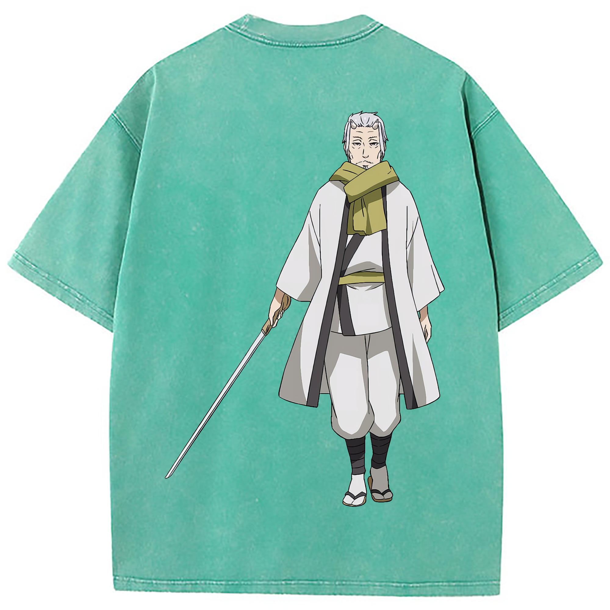 （画像用） 転スラ Regarding Reincarnated to Slime 綿100% ヴィンテージ風 半袖Tシャツ（背面プリント）
